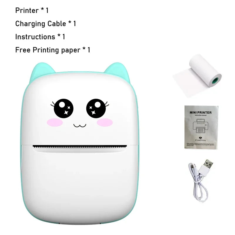 Portable Mini Bluetooth Printer – *Wireless* (with Paper Rolls)